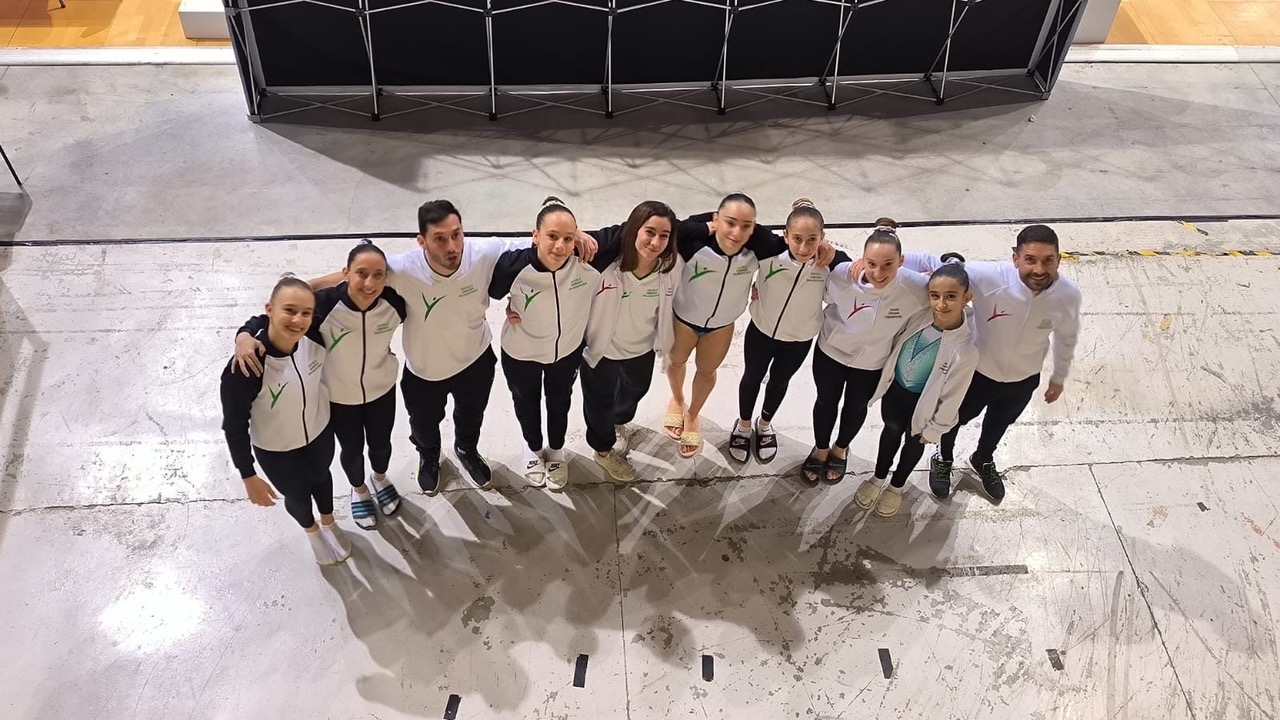 Éxito de la escuela de gimnasia Majadahonda en la primera jornada de la máxima categoría de la liga iberdrola